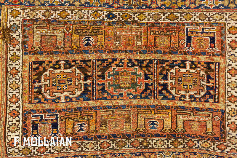 Antique Persian Sirjan Sella Rug n°:83943680